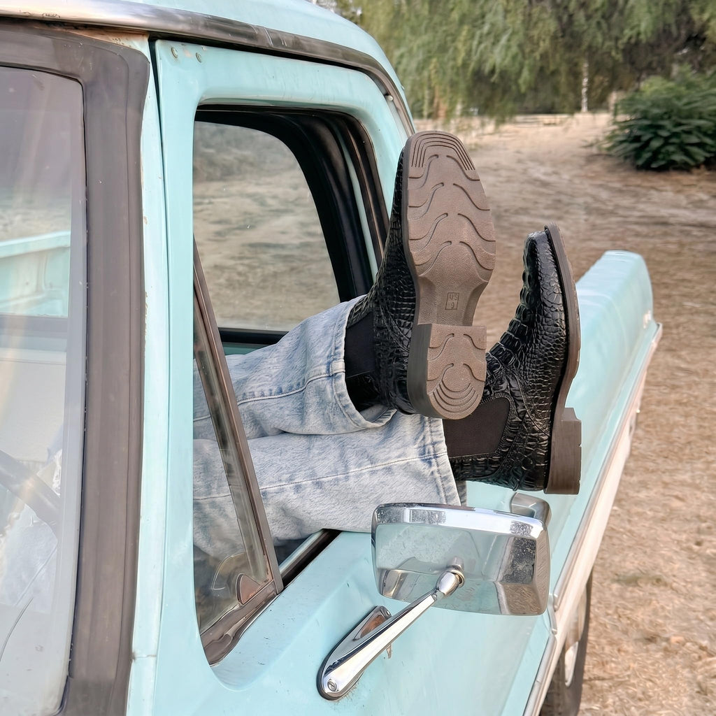 Square Toe Western Cowboy Boots S90433