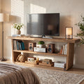 63" Solid Wood 3-Tier TV Stand C5197