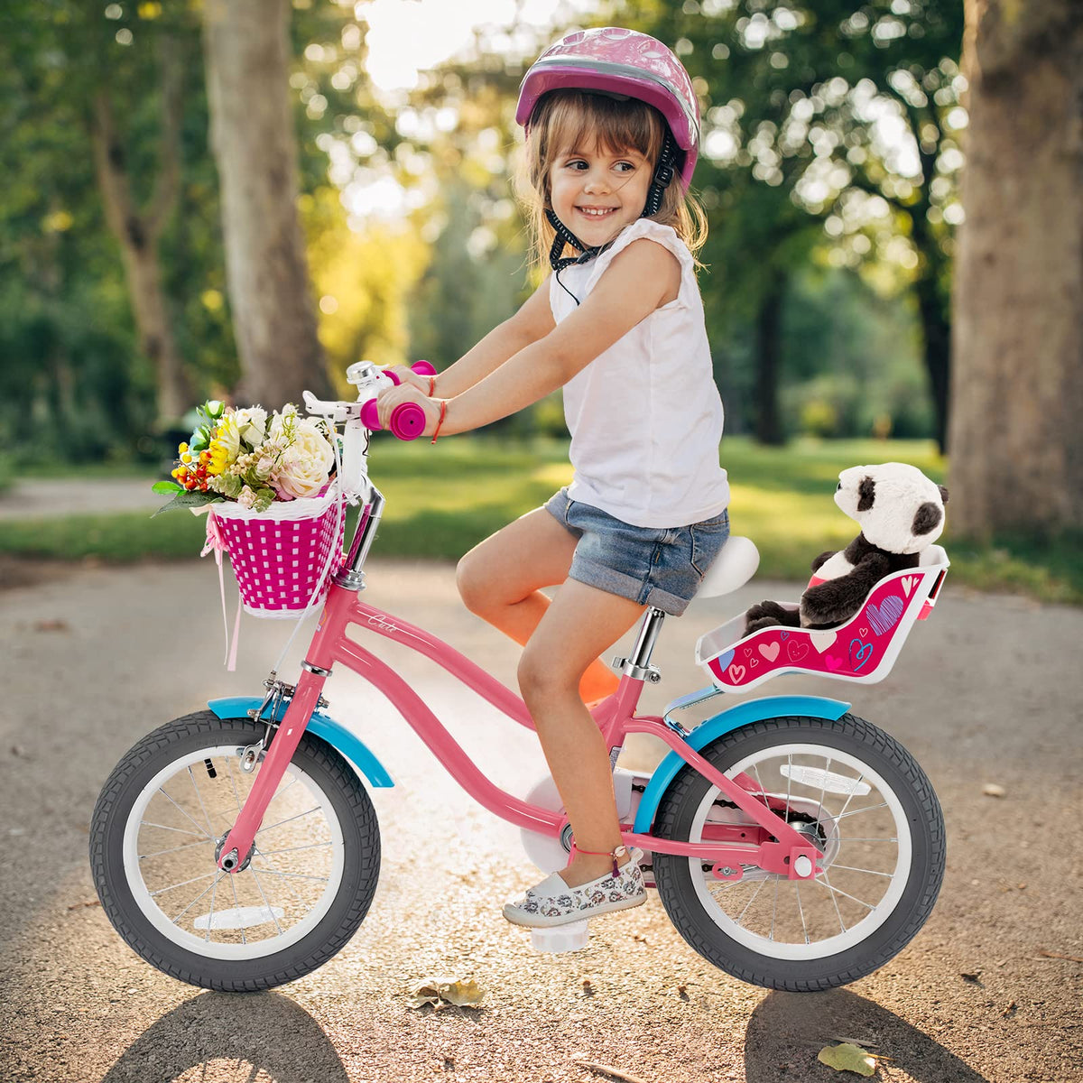 14 Inch Kids Bike with Training Wheels W574888