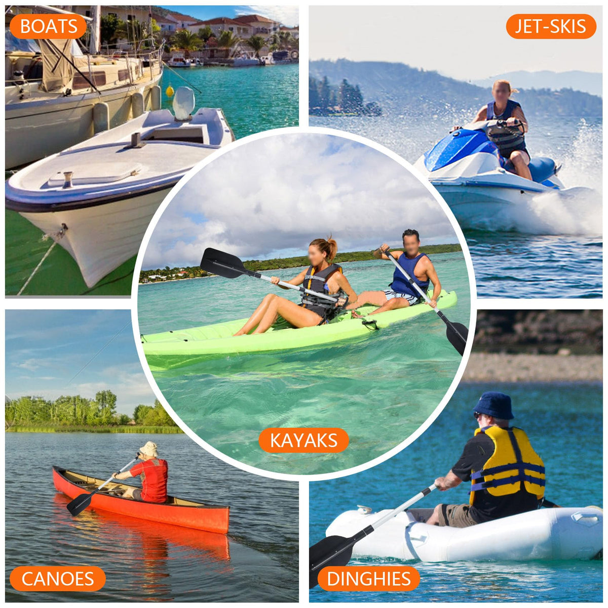 Telescoping Collapsible Boat Oar 2 Pack P40108