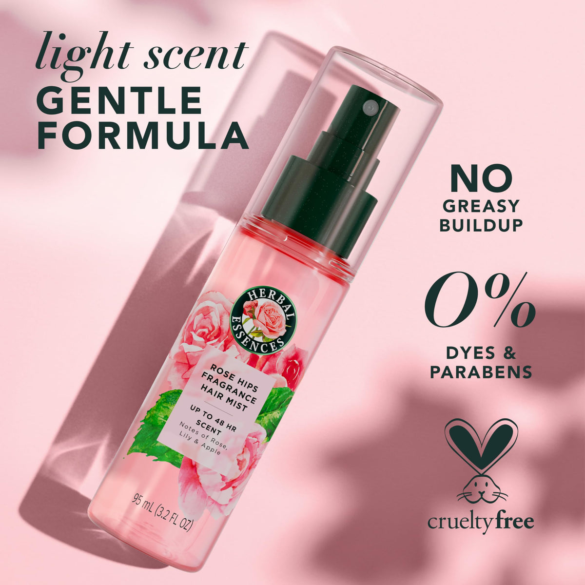 Rose Scent Hair Mist Fragrance Spray 3.2 fl oz W66902