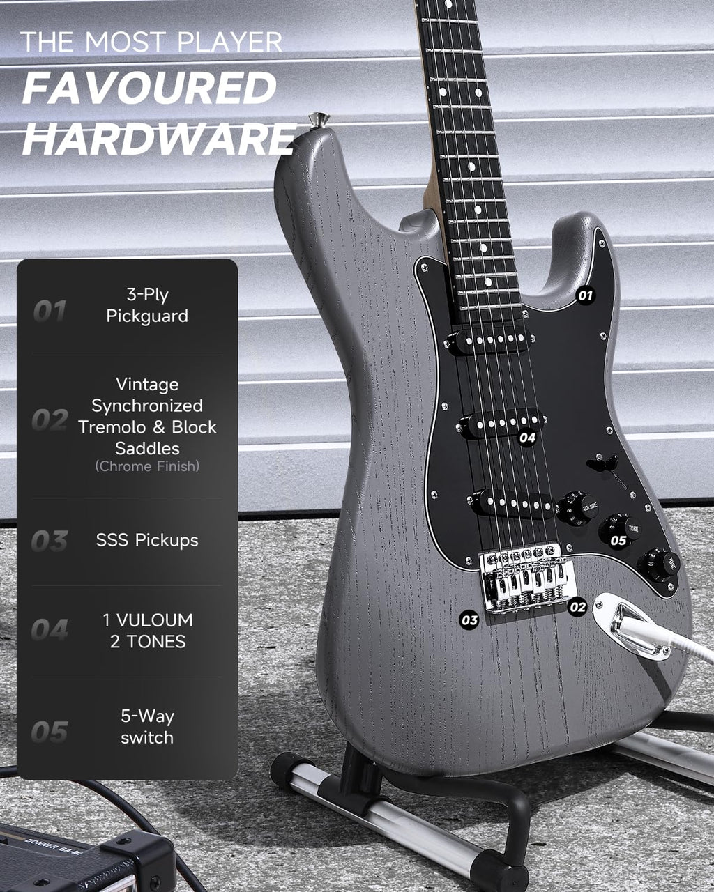 39” Electric Guitar Kit with Amp B671287