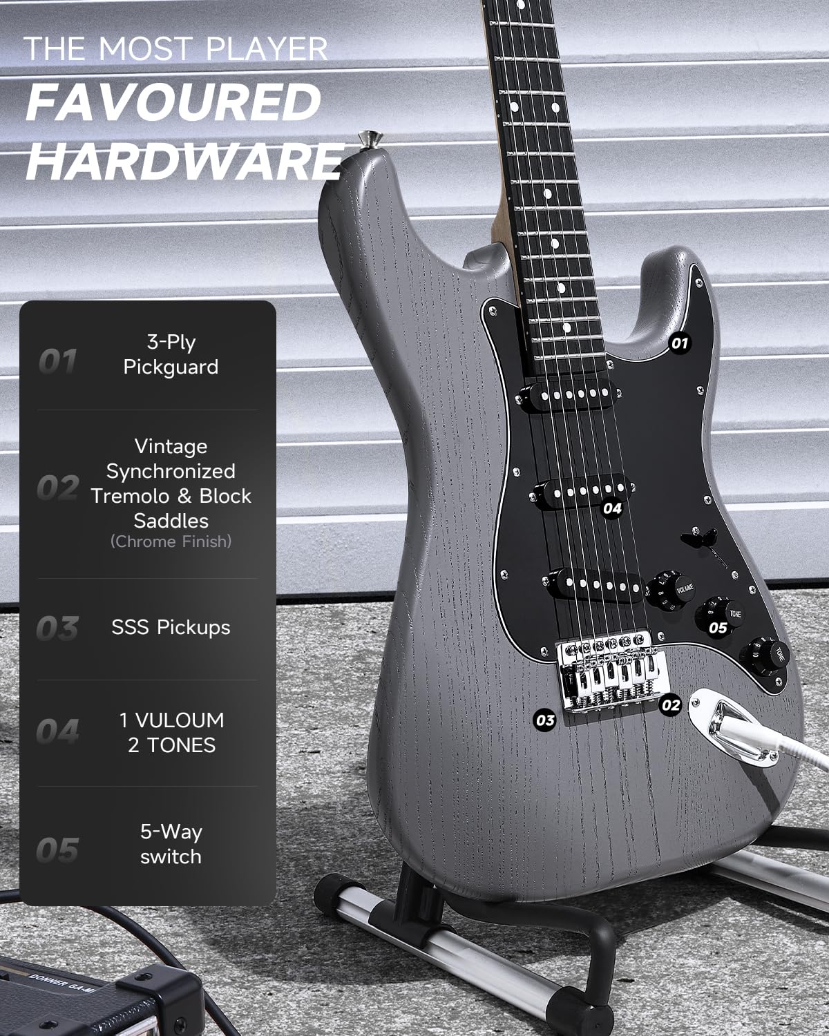 39” Electric Guitar Kit with Amp B671287