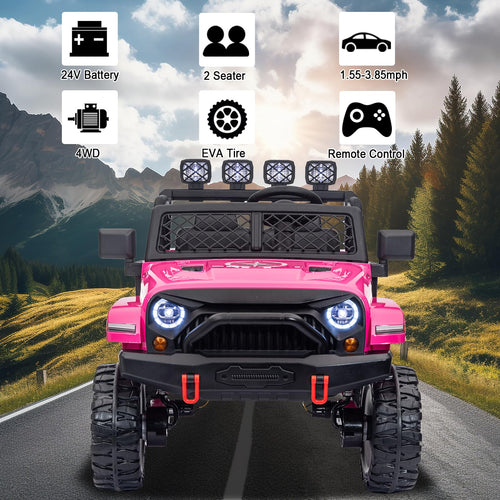 24V 2 Seater 4WD Ride On Truck G725