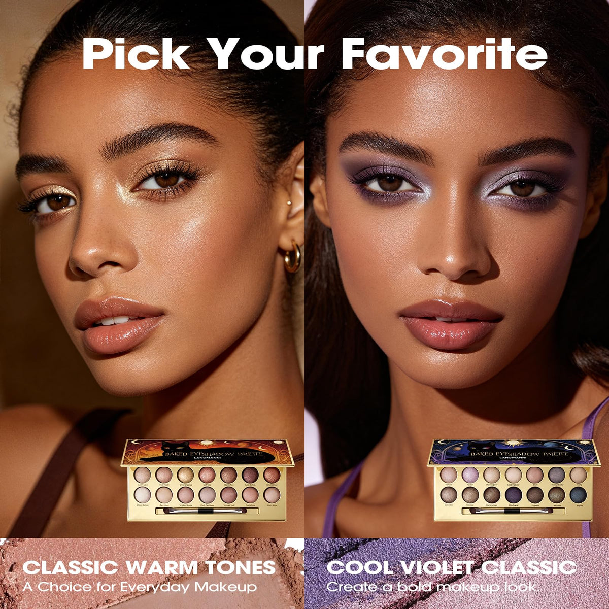Baked Eyeshadow Palette, Matte & Shimmer L453952
