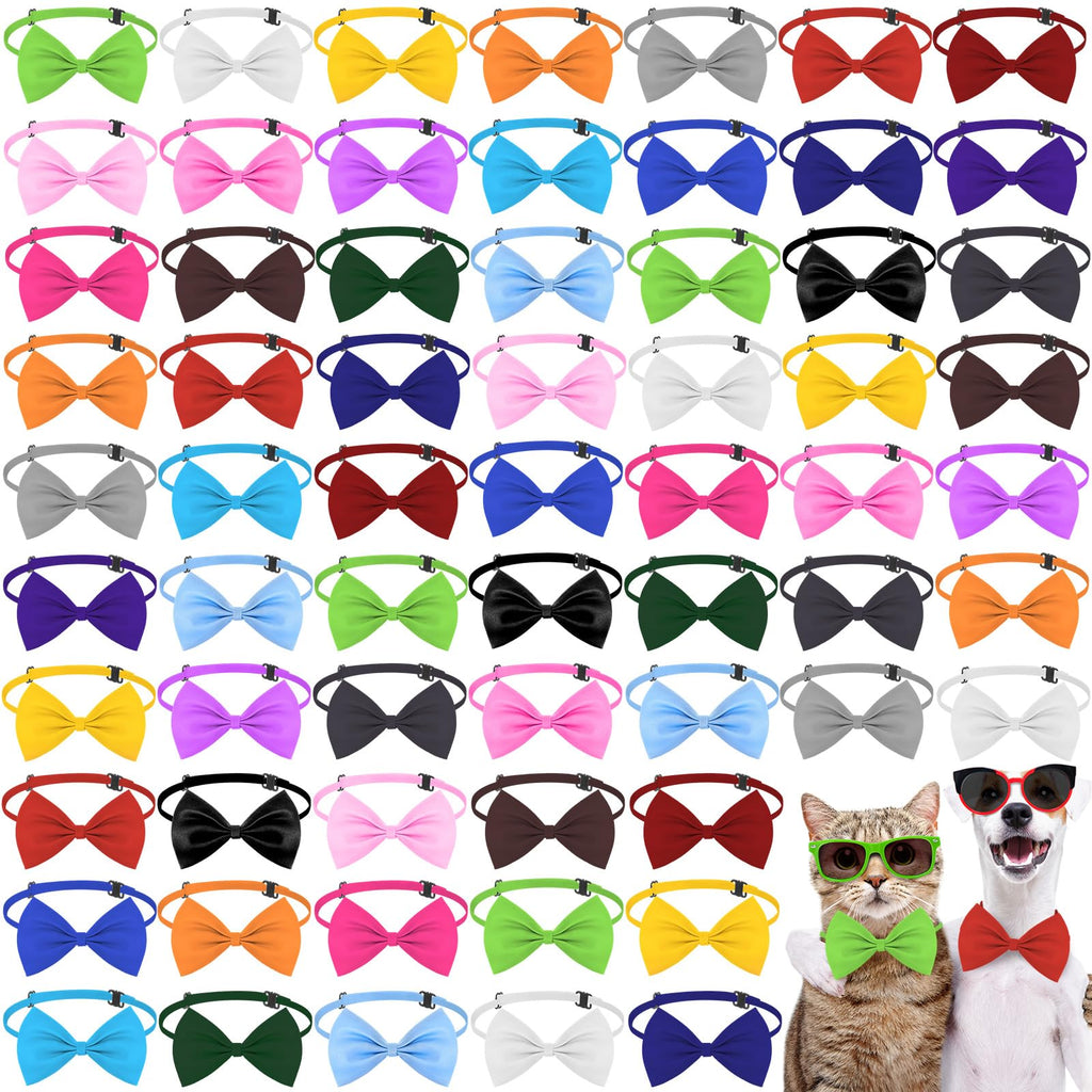 240 Pcs Dog Bow Ties with Adjustable Collar X974