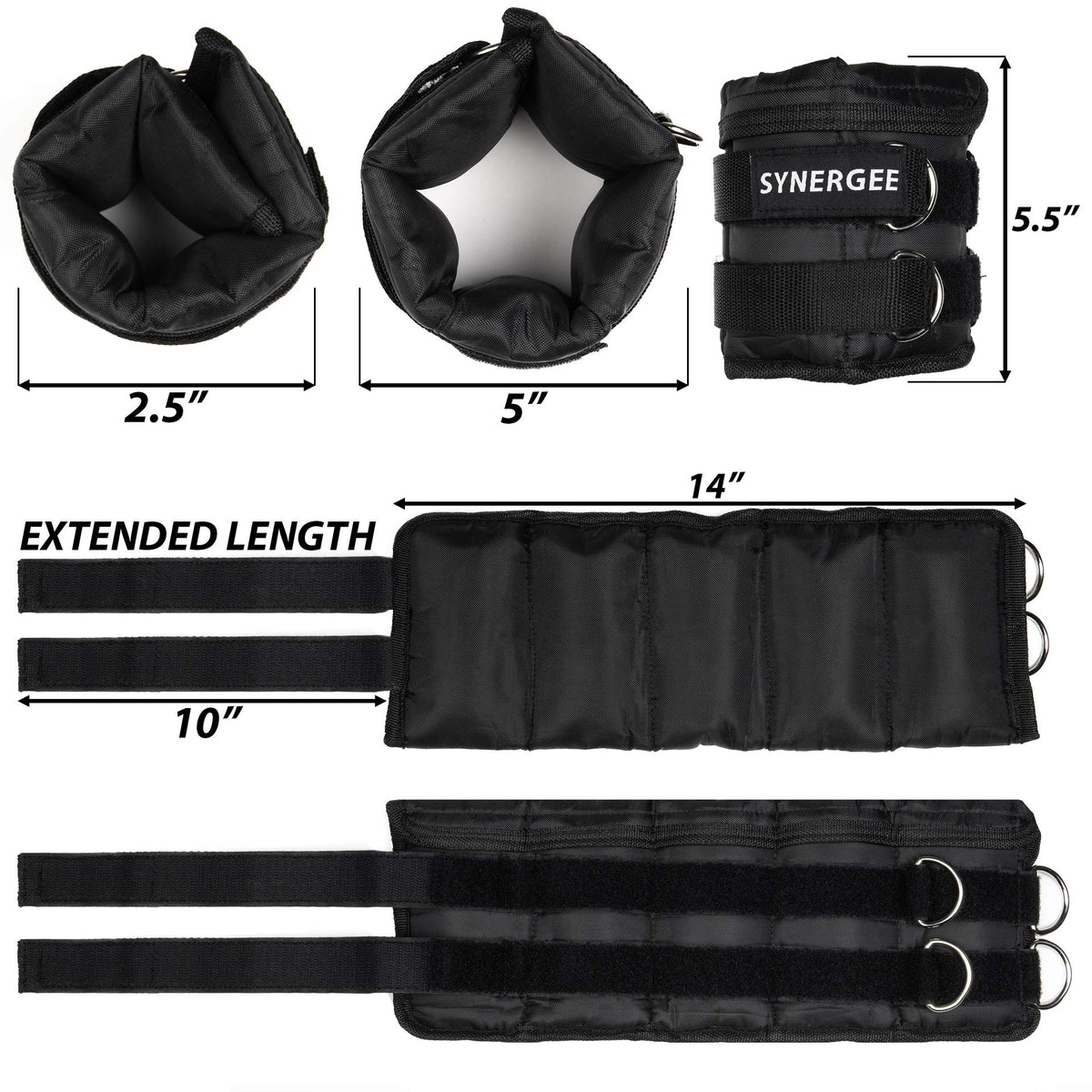 Adjustable Ankle/Wrist Weights Set of 2 O40742