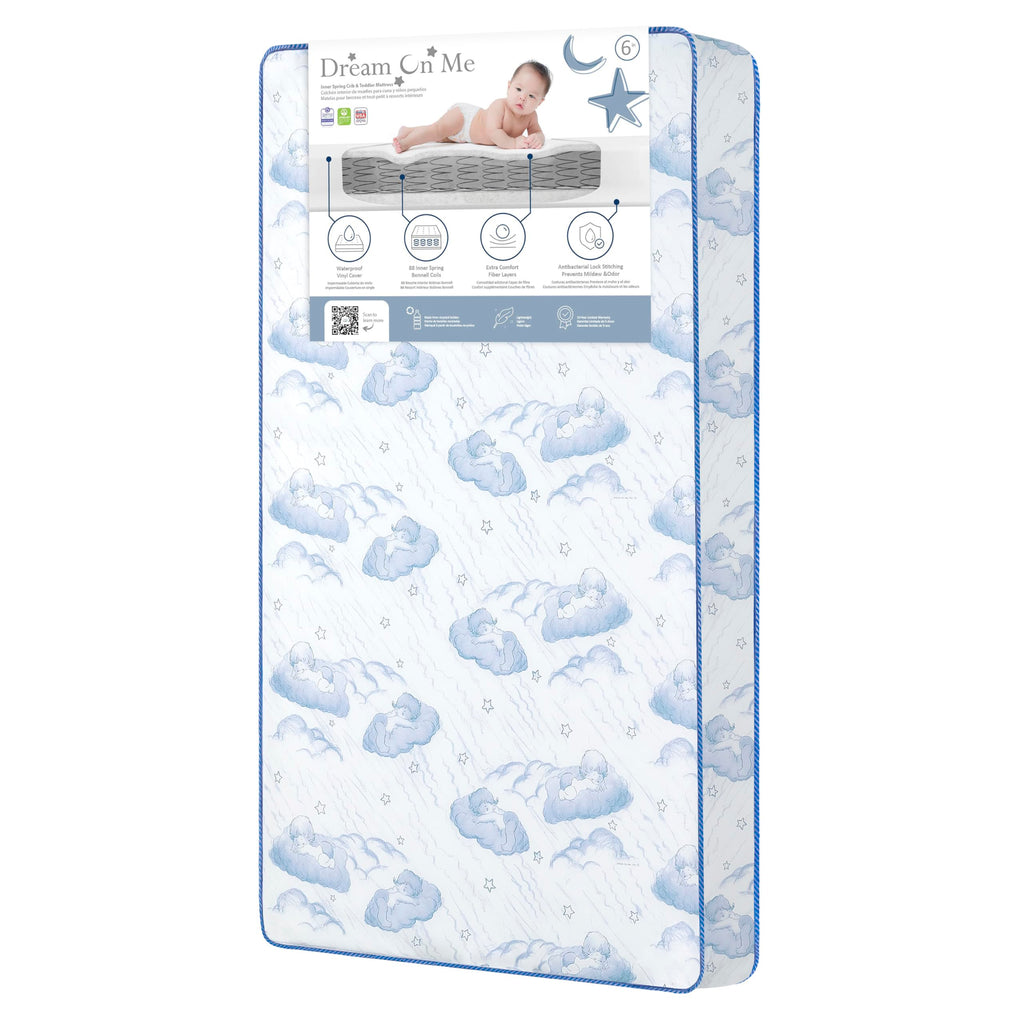 Blue 88 Coil Spring Crib and Toddler Bed Mattress M15096