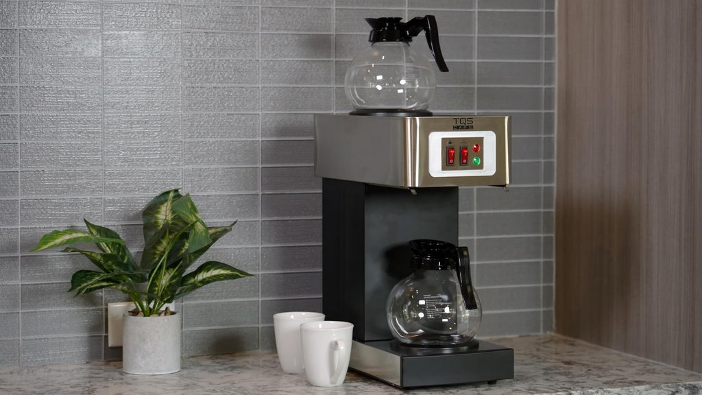 Commercial Coffee Maker, Double 12-Cup Stainless Steel E85430