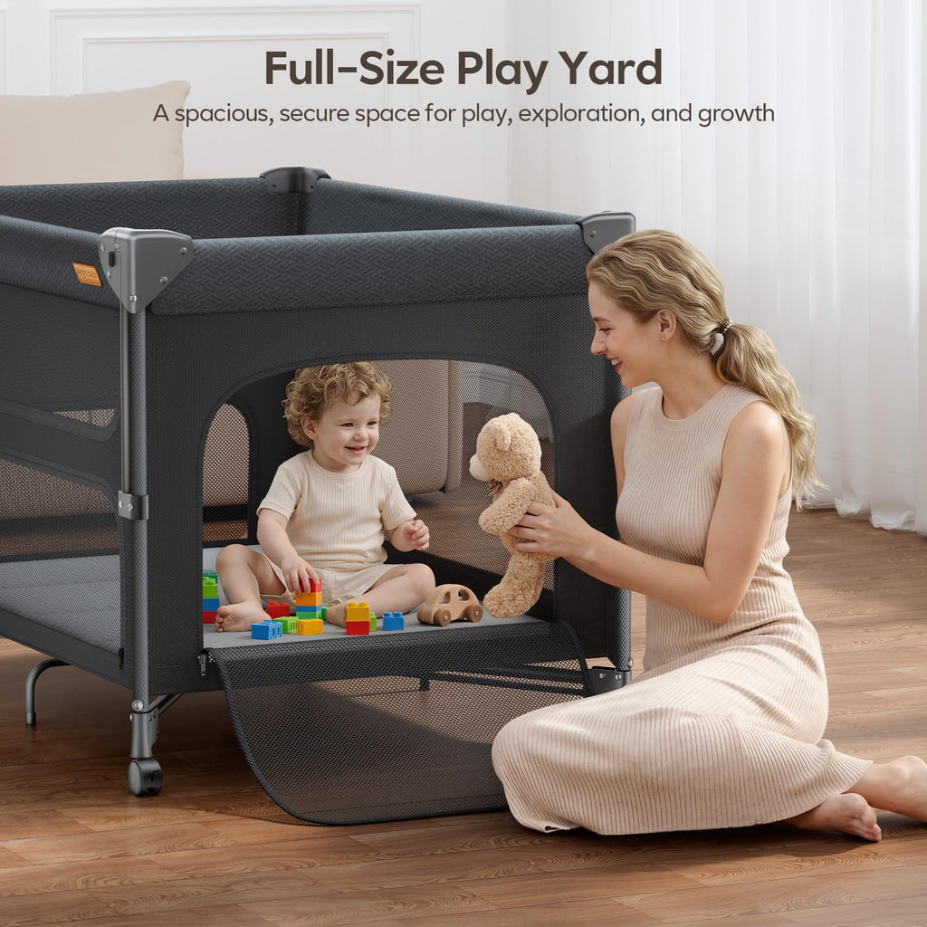 5-in-1 Baby Bassinet Bedside Crib with Changing Table D94058