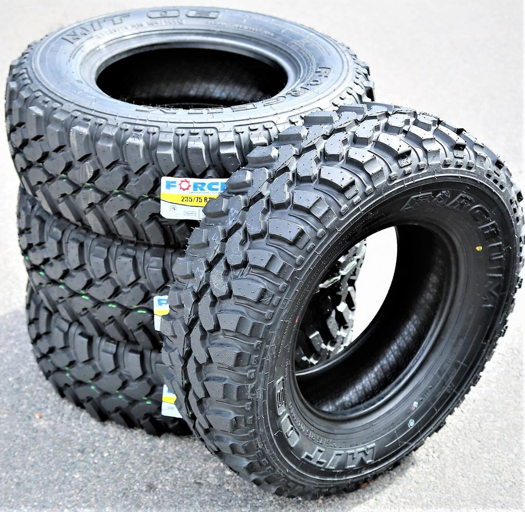 Set of 4 Mud Off-Road Light Truck Radial Tires 235/75R15 6-Ply A676
