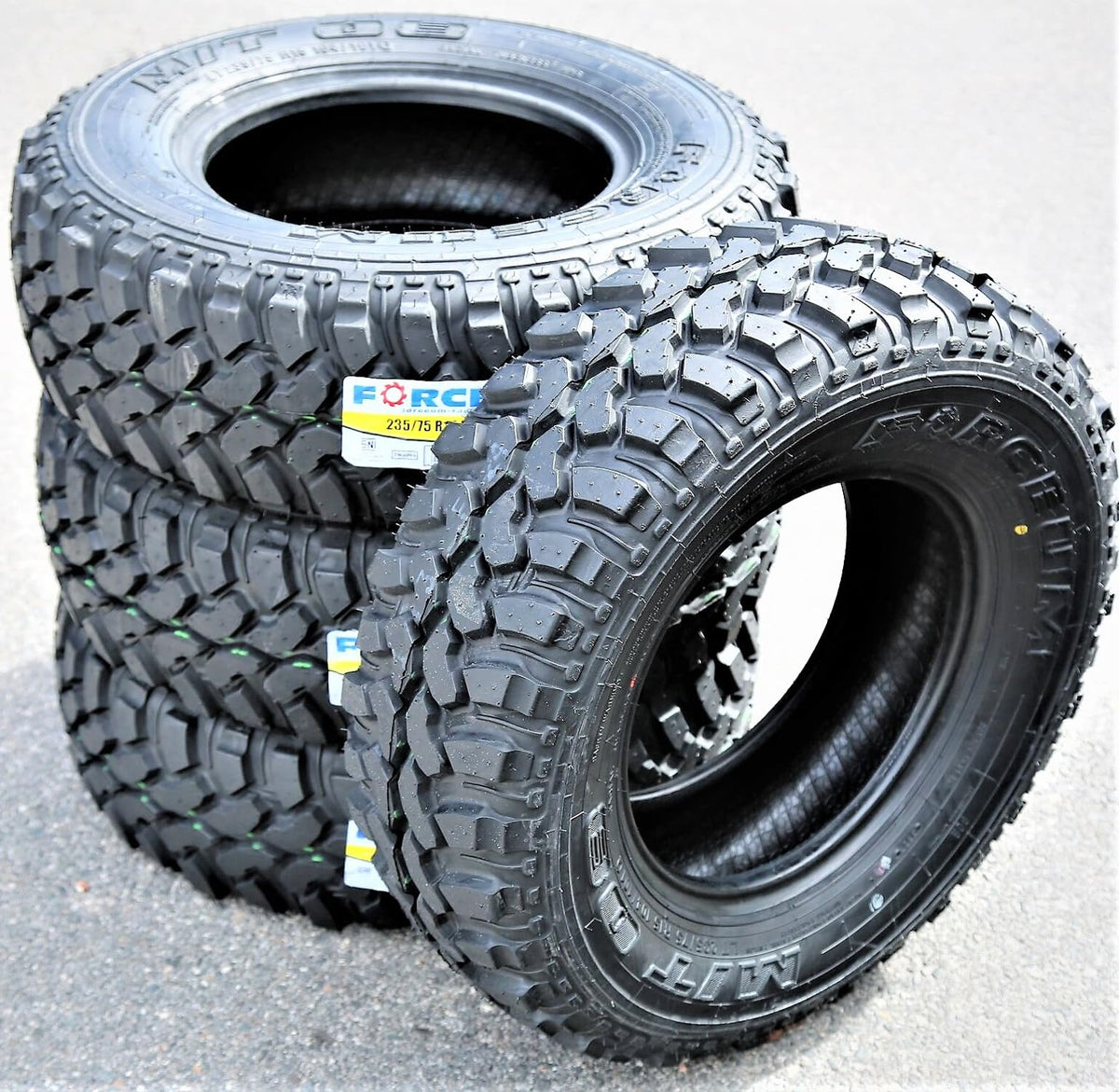 Set of 4 Mud Off-Road Light Truck Radial Tires 235/75R15 6-Ply A676