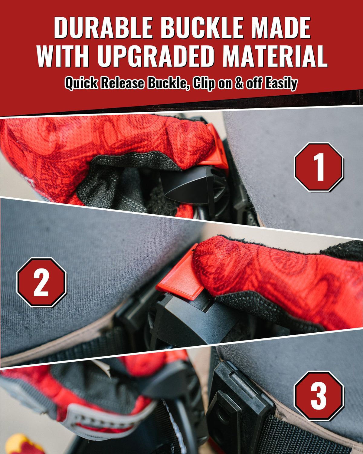 Heavy Duty Tool Belt with 2 Tool Pouches, Adjustable Work Belt N3236