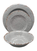 12 Piece Rustic Farmhouse Melamine Dinnerware Set P195842