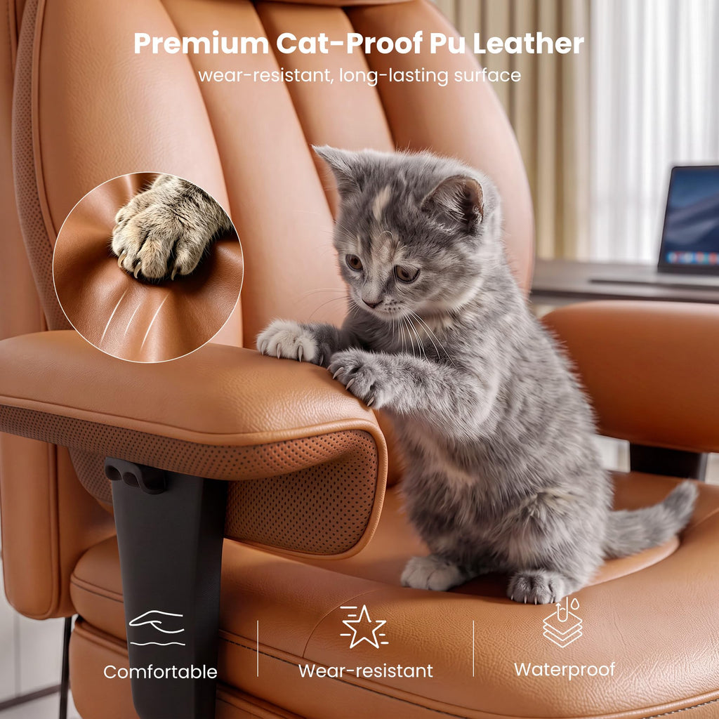 Big and Tall Office Chair with Inflatable Lumbar Support T714429