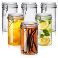 16 oz Glass Jars with Airtight Lids 6 Pack F3524