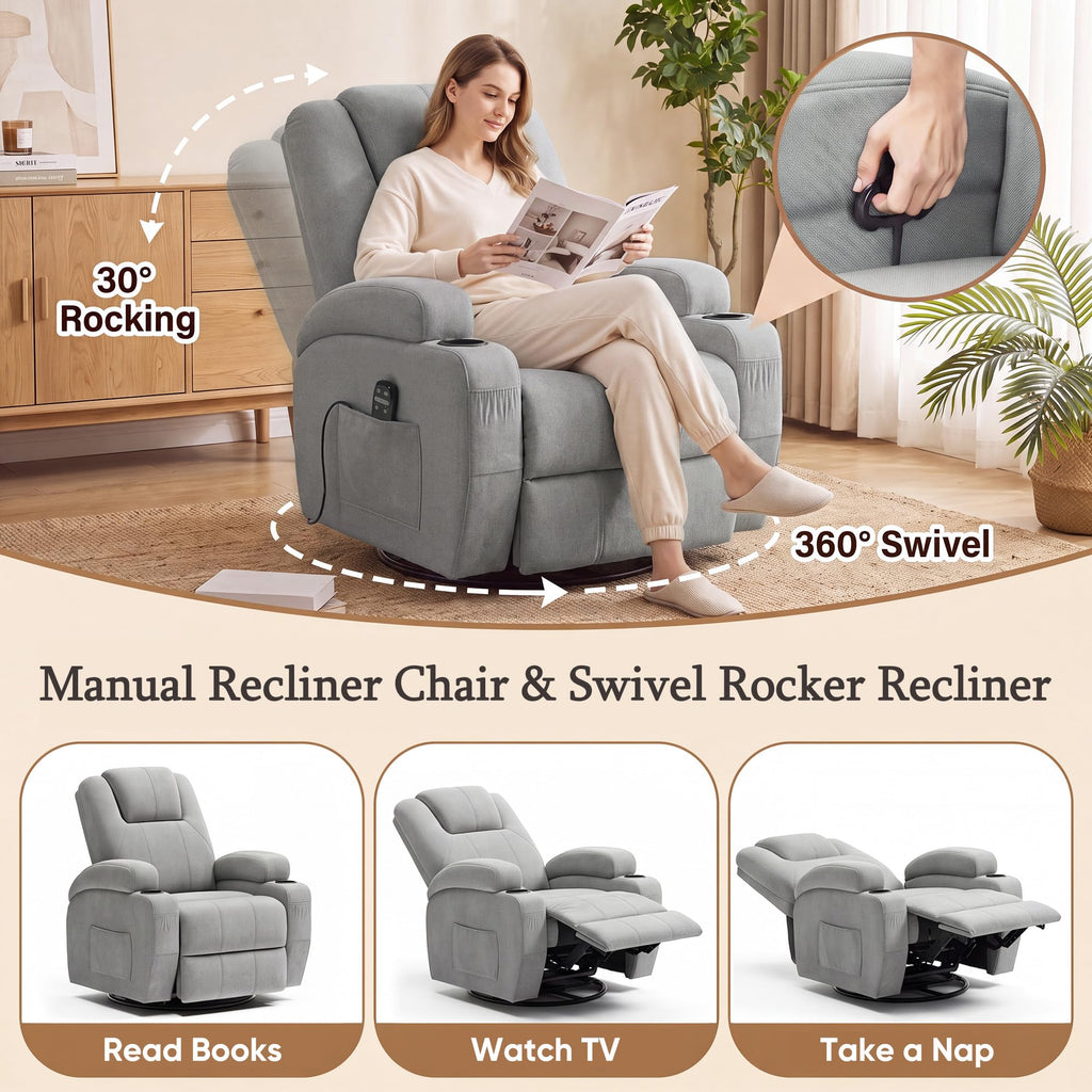 Rocking Recliner Chair with Massage M26197
