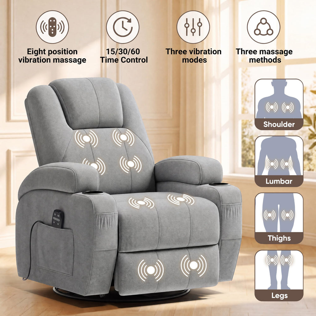 Rocking Recliner Chair with Massage M26197
