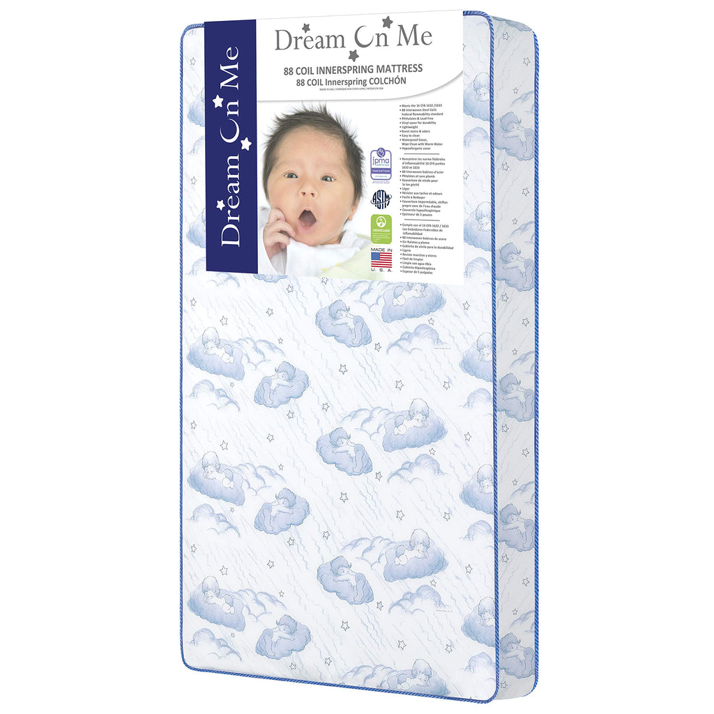 Blue 88 Coil Spring Crib and Toddler Bed Mattress M15096
