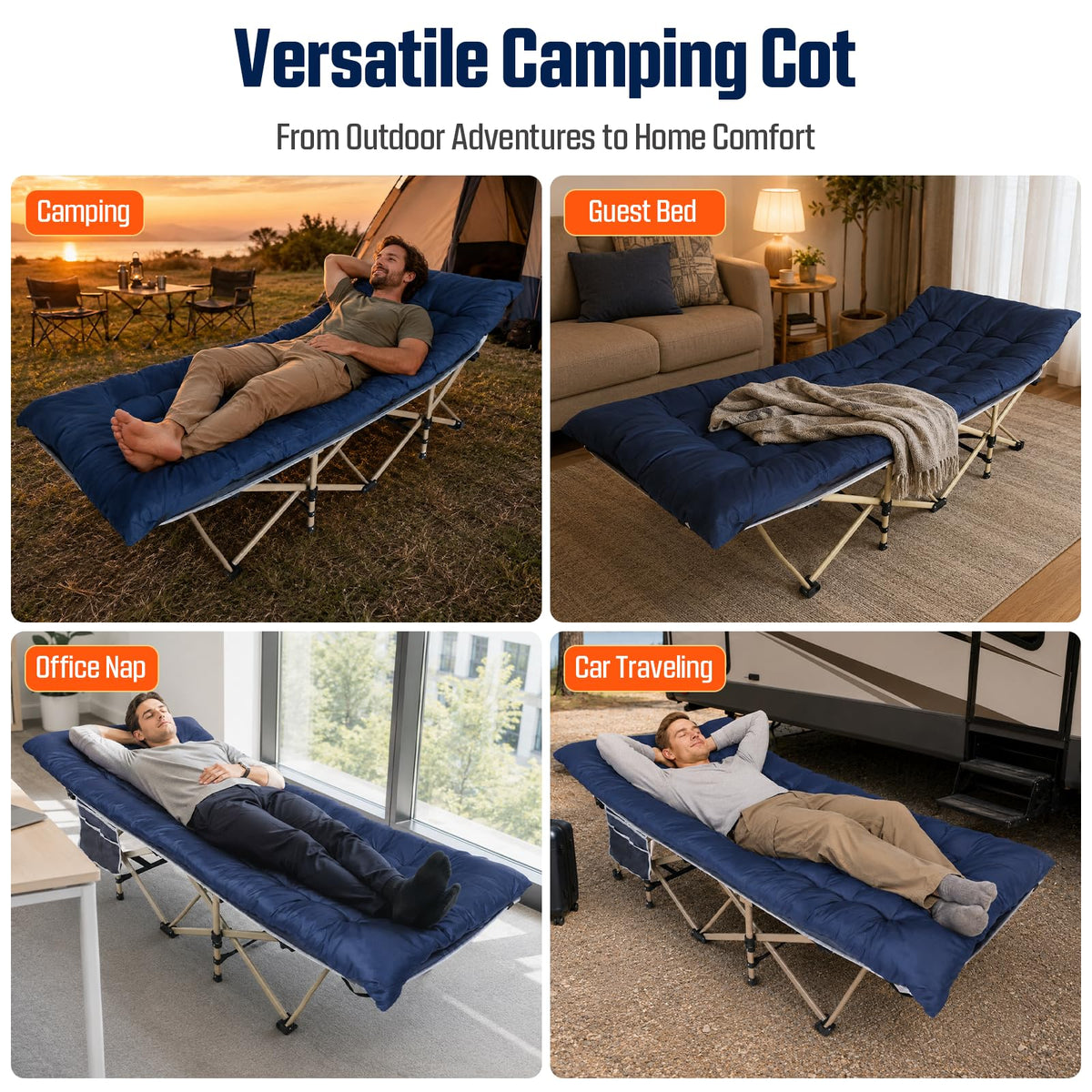 Camping Cot with Mattress D303601