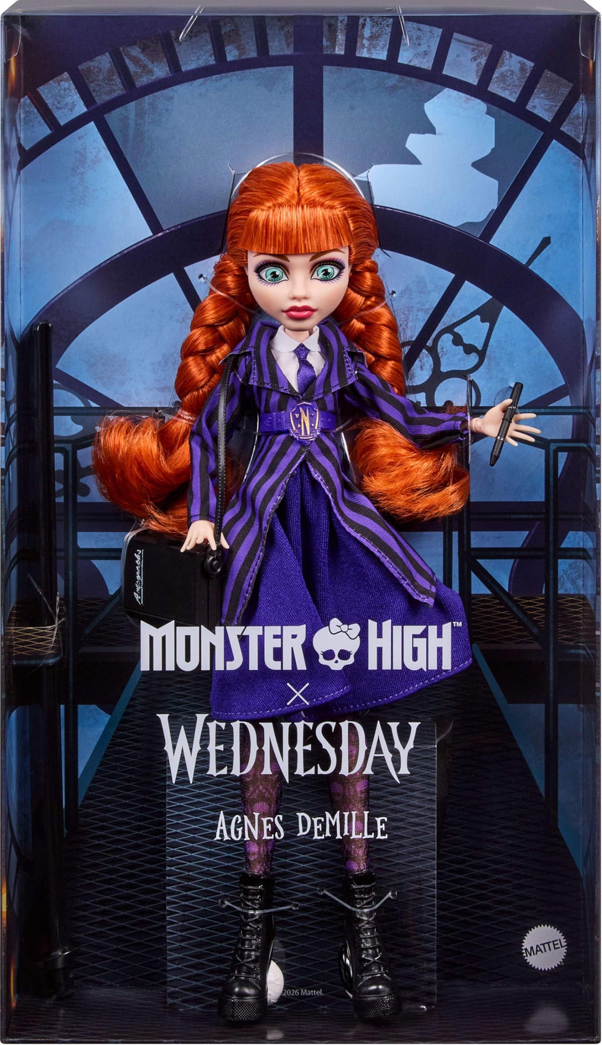 Purple Nevermore Academy Uniform Doll with Accessories S735299