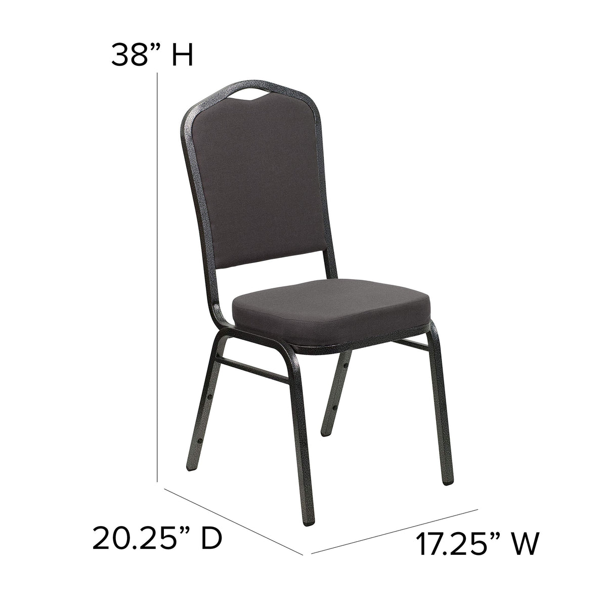 Gray Fabric Stacking Banquet Chair J1200
