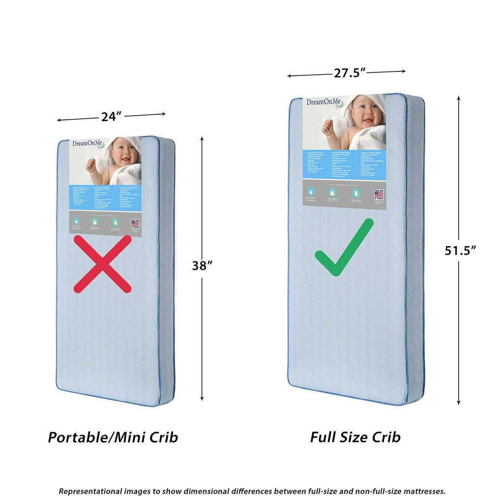 Blue 88 Coil Spring Crib and Toddler Bed Mattress M15096