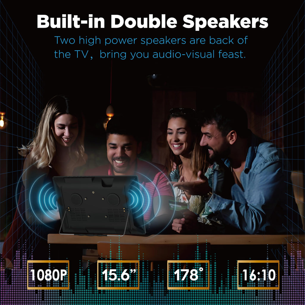 15.6" Portable Digital TV with ATSC Tuner S938