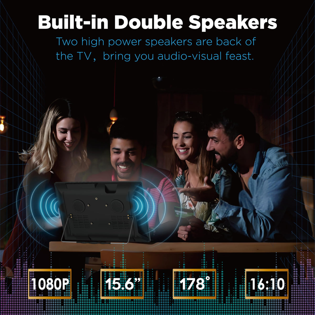 15.6" Portable Digital TV with ATSC Tuner S938