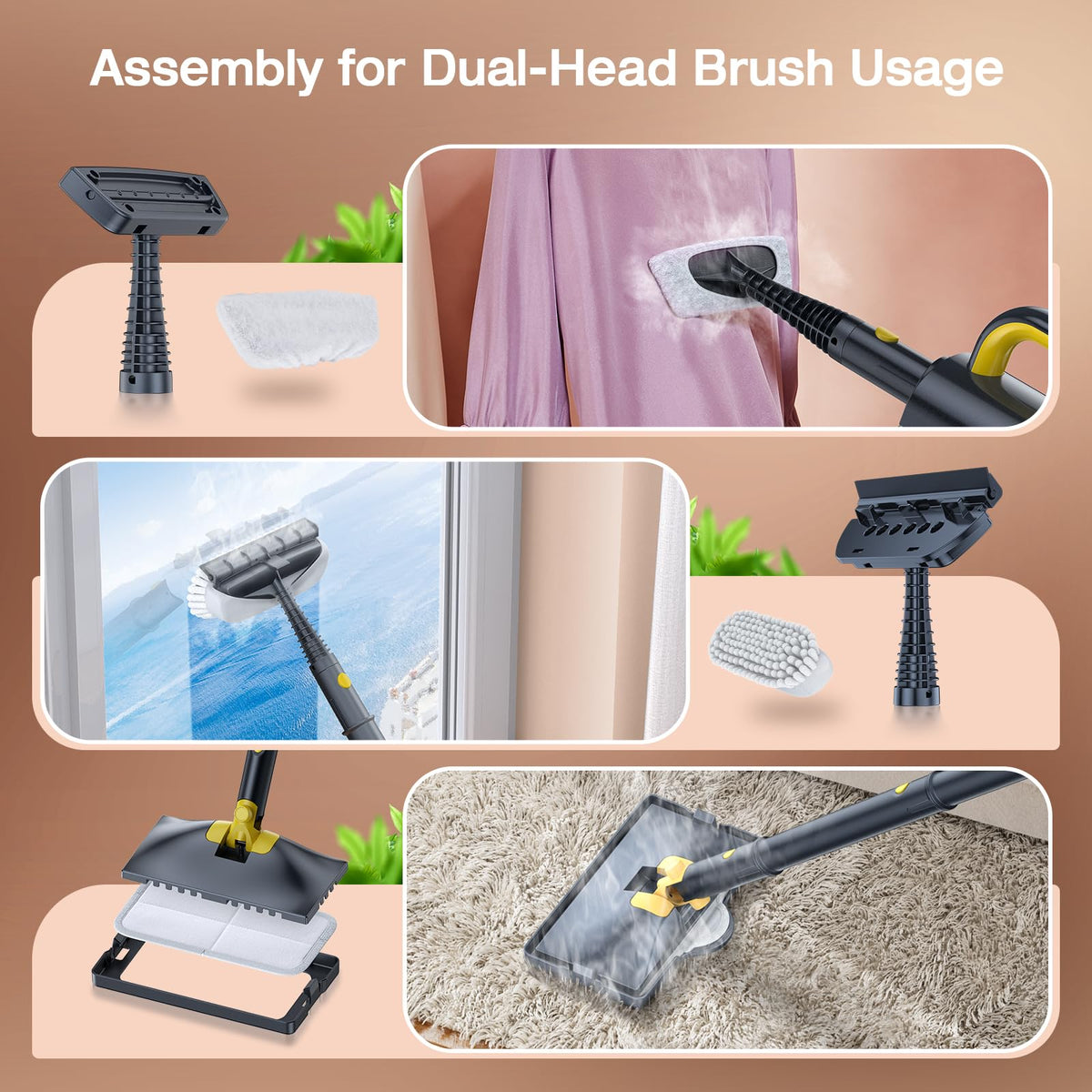 10-in-1 Detachable Handheld Steam Cleaner S16510