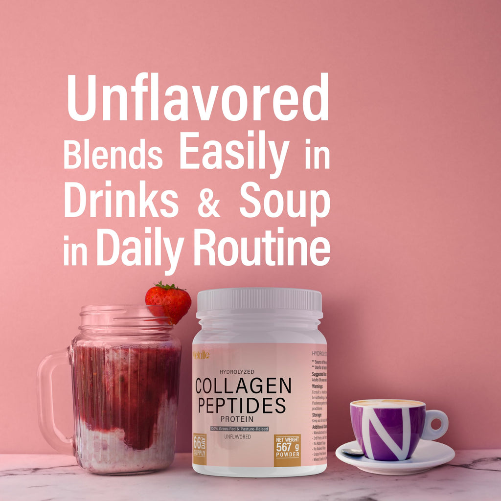 Hydrolyzed Collagen Peptides Powder 20 Oz Unflavored Y6390