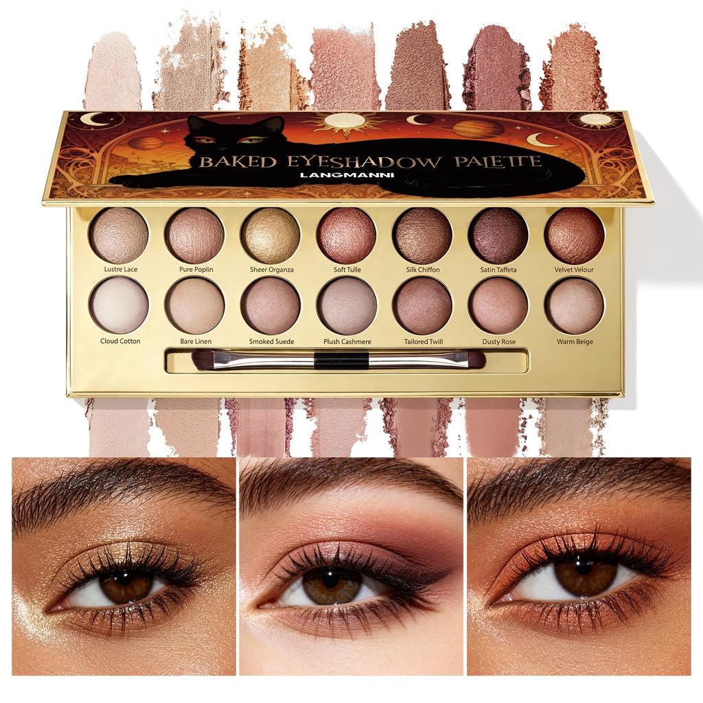 Baked Eyeshadow Palette, Matte & Shimmer L453952