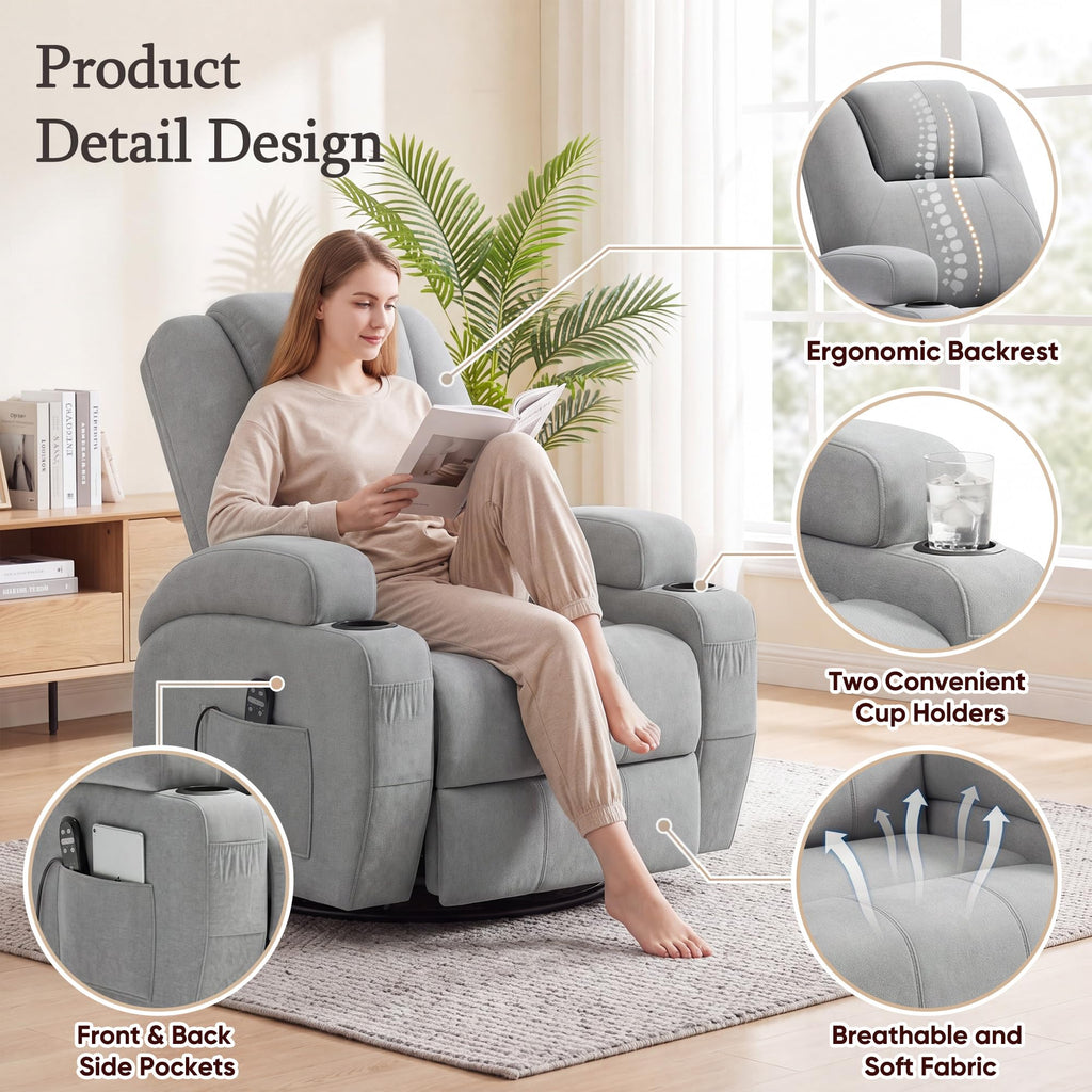 Rocking Recliner Chair with Massage M26197