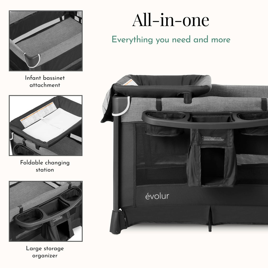 Portable Playard with Bassinet & Changing Table J2919