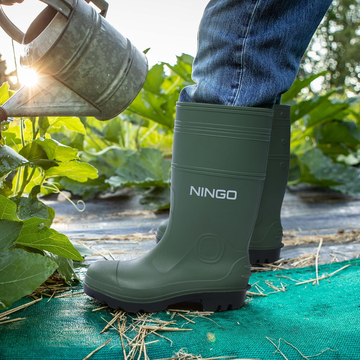 Men's Steel Toe Waterproof Rubber Boots Z24013