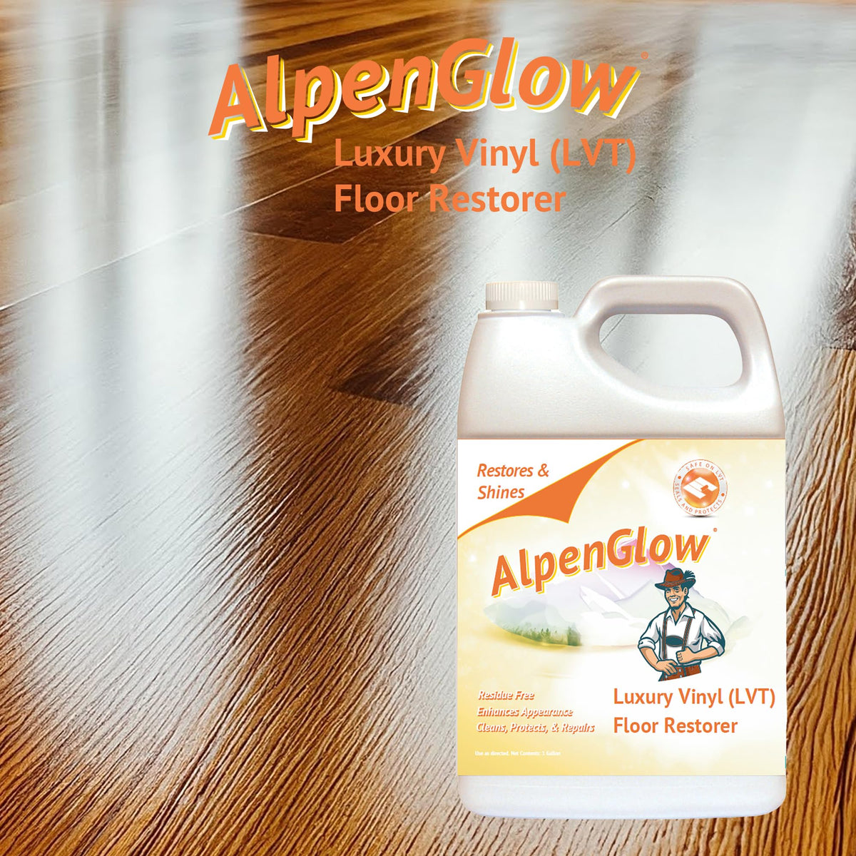 High-Gloss Vinyl Floor Polish Scratch Repair T9709