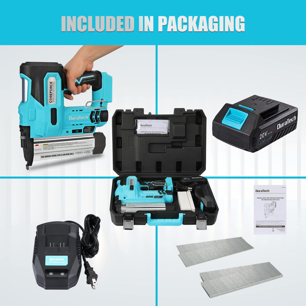 20V Cordless 18 Gauge 2-in-1 Nail Staple Gun W335491