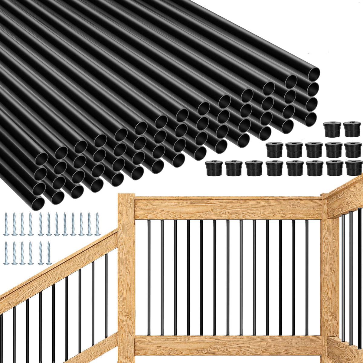 51 Pack 36" Black Aluminum Deck Balusters H699084