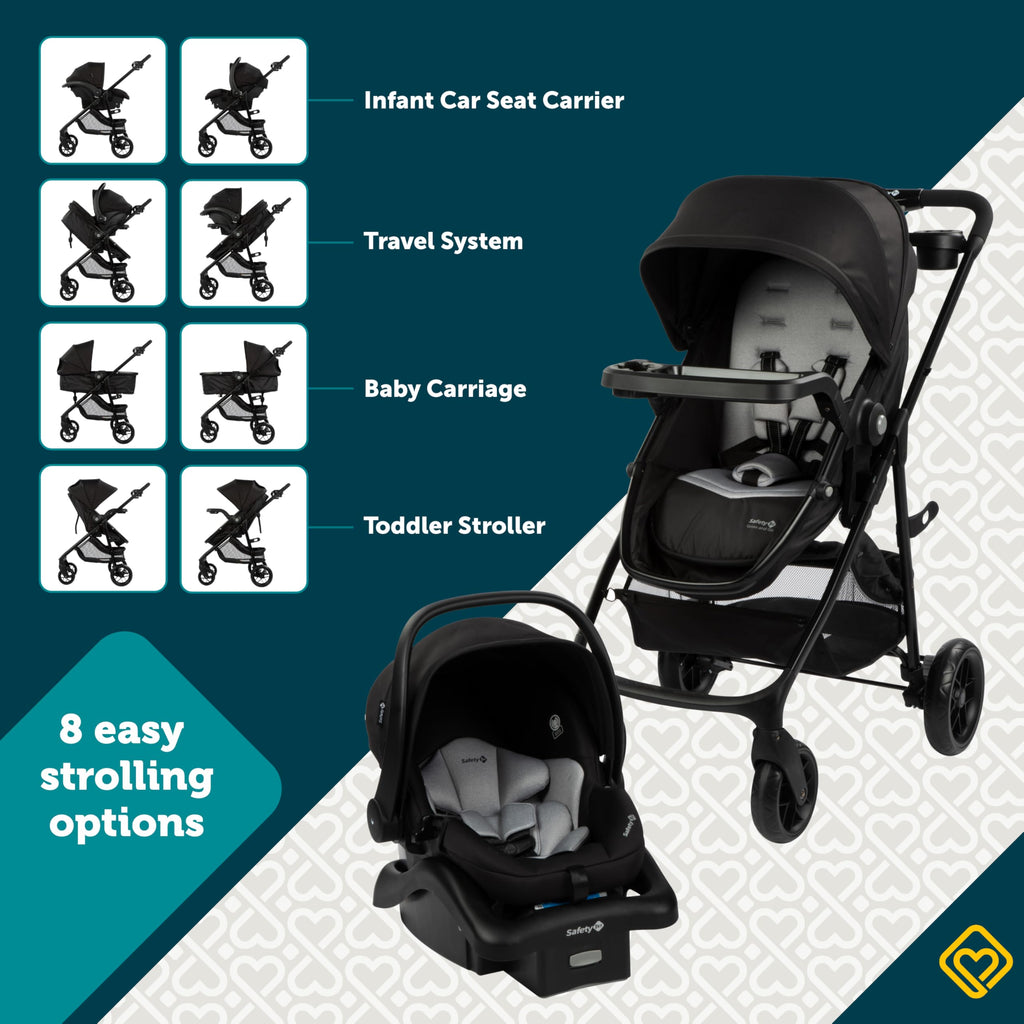 8-in-1 Car Seat Stroller Combo J437