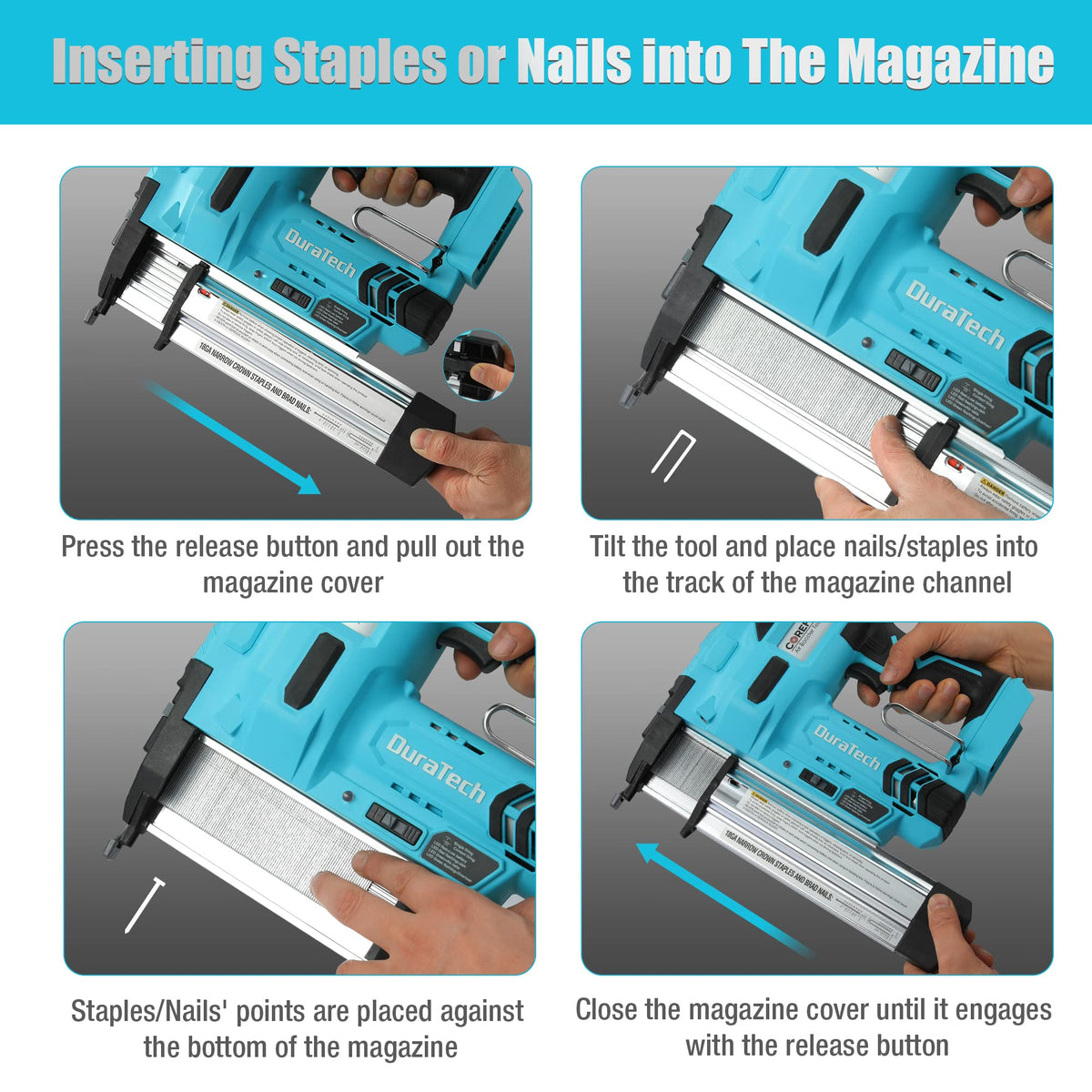 20V Cordless 18 Gauge 2-in-1 Nail Staple Gun W335491