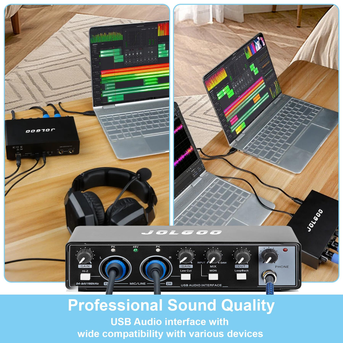 2x2 USB Audio Interface, 24-Bit/192kHz B35915