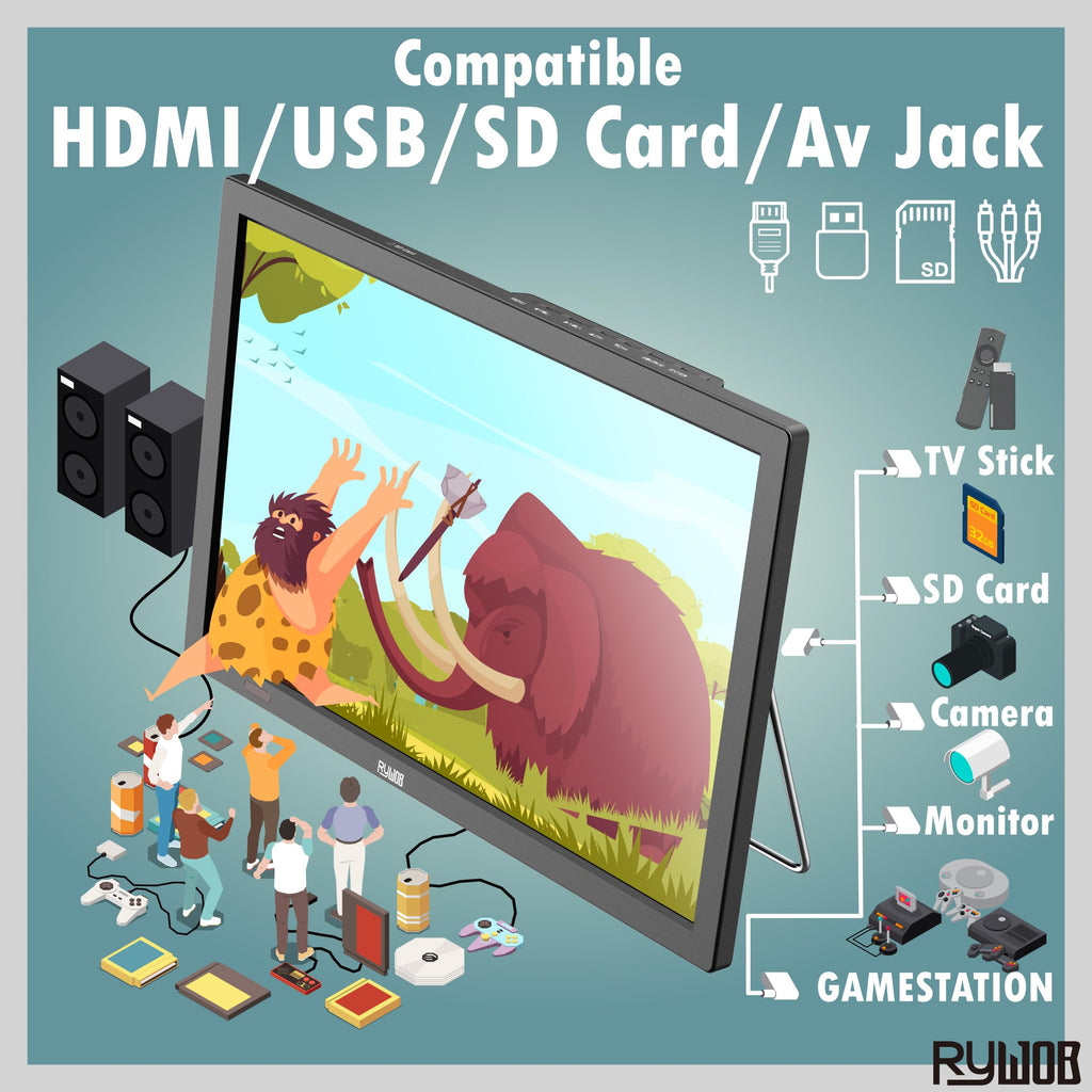 15.6" Portable Digital TV with ATSC Tuner S938