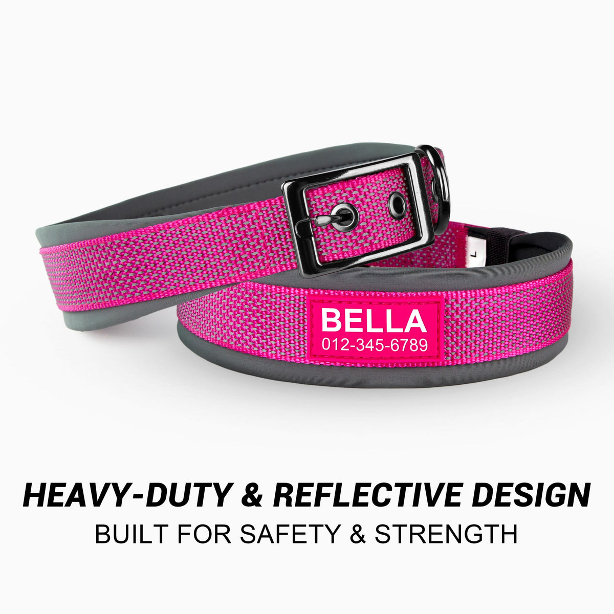 Personalized Reflective Dog Collar A517