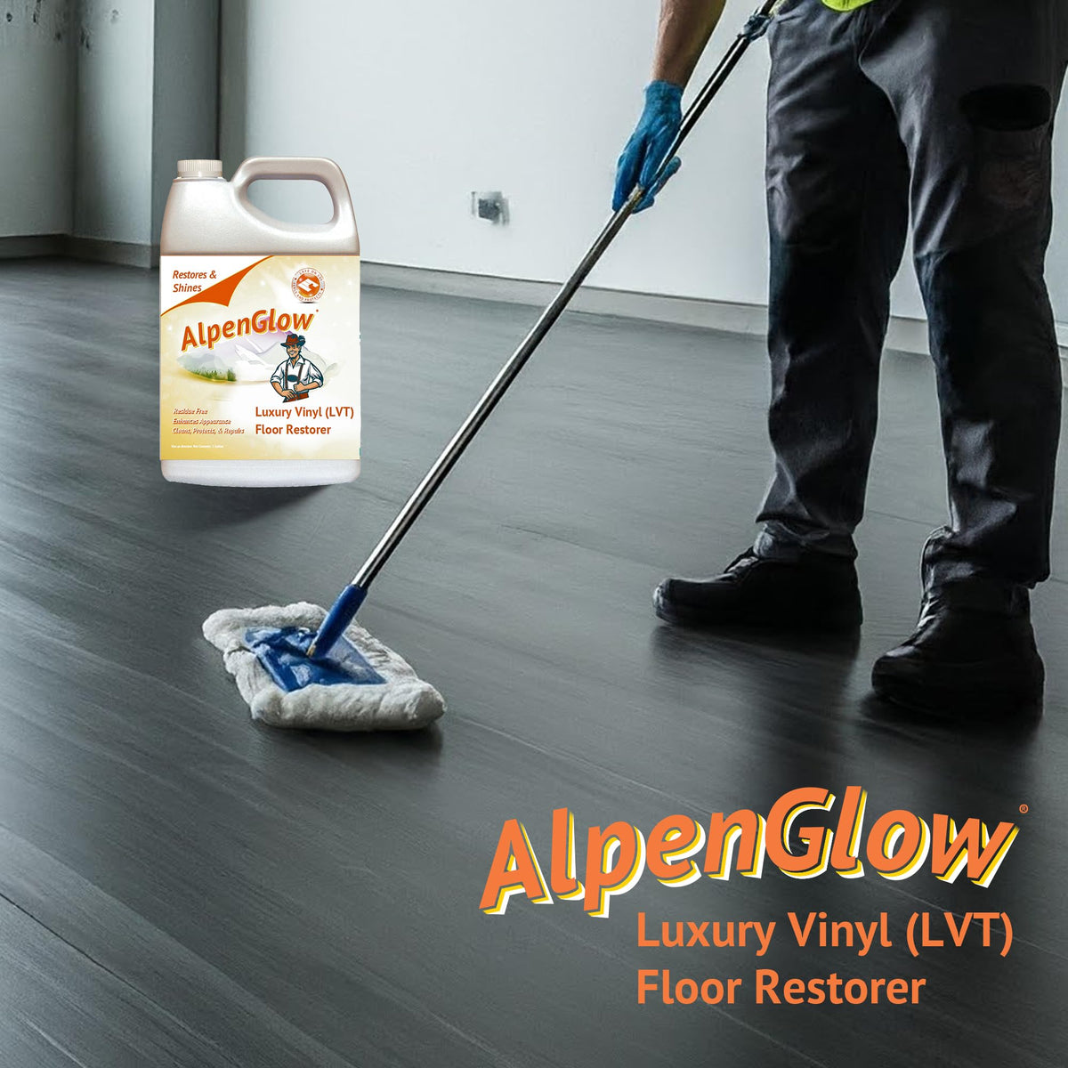 High-Gloss Vinyl Floor Polish Scratch Repair T9709