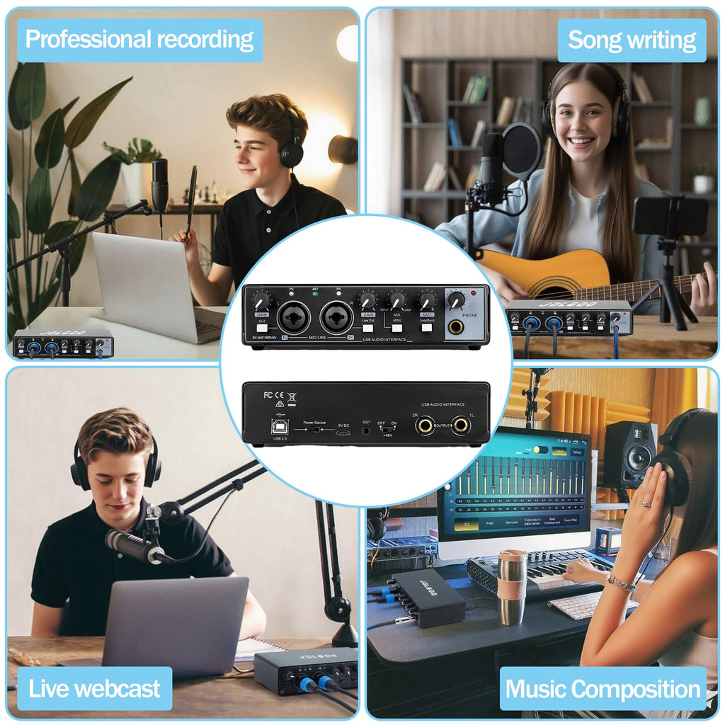 2x2 USB Audio Interface, 24-Bit/192kHz B35915