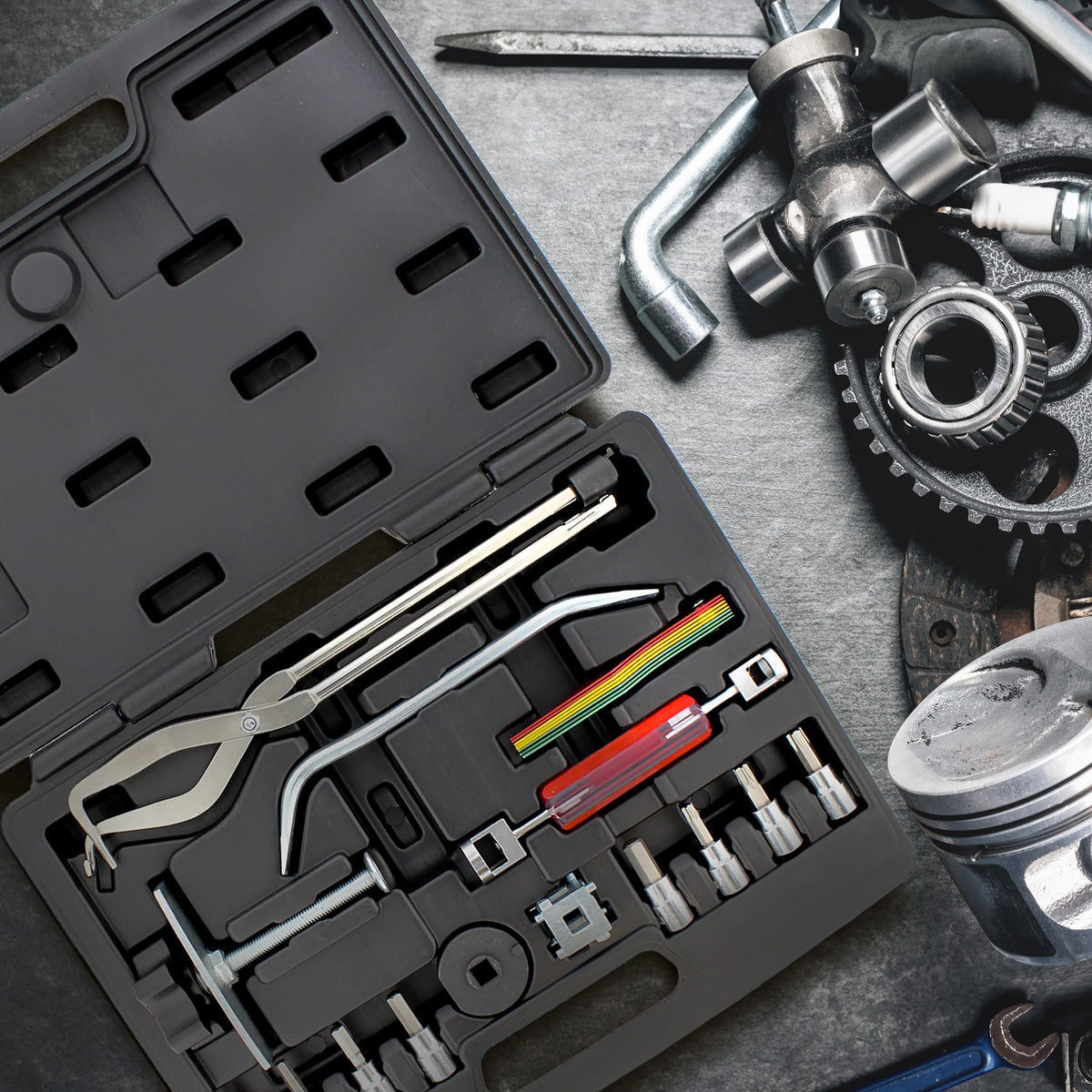 15-Piece Brake Kit with Brake Caliper Tool C987757