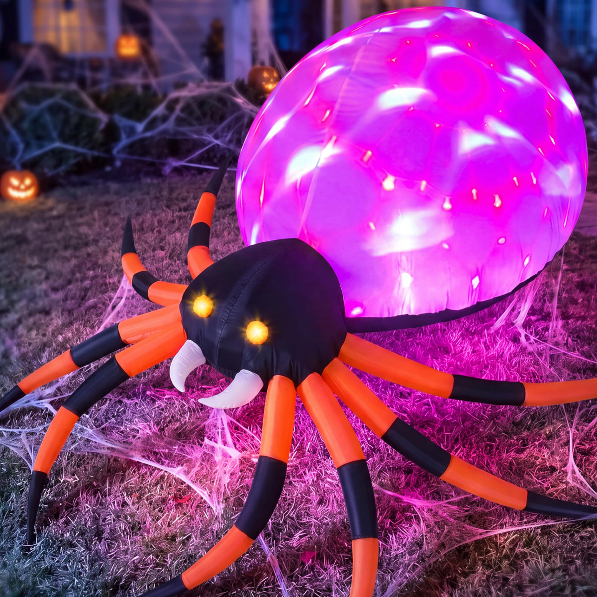 8 FT Inflatable Giant Spider Outdoor Decoration C189387