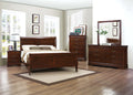 Cal King Cherry Sleigh Panel Bed F5968