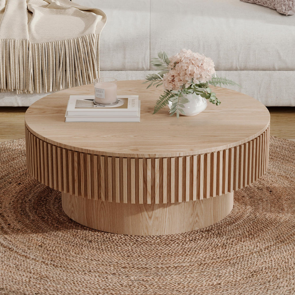 31.5'' Round Coffee Table with Storage G358